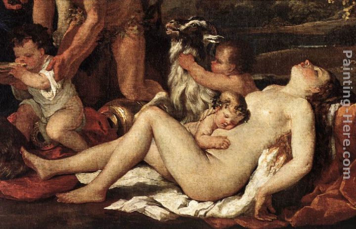 The Nurture of Bacchus [detail 1] painting - Nicolas Poussin The Nurture of Bacchus [detail 1] art painting